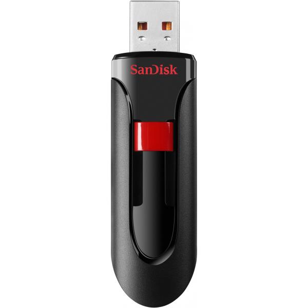 Sandisk Usb-stick Cruzer Glide Schwarz, Rot 256 Gb SDCZ60-256G-B35 (0619659142728)