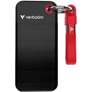 STICK S 2TB Verbatim Pocket SSD USB 3.2 black/red retail 32196