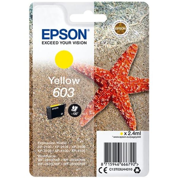 Original Epson Tintenpatrone gelb (T03U440,603,T03U4,T03U44010) C13T03U44010 (8715946666792)