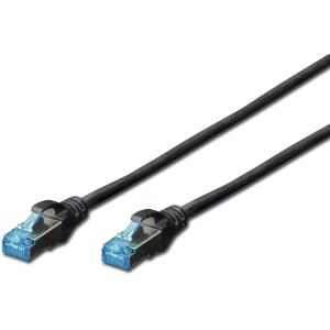 DIGITUS Patchkabel RJ45 SF/UTP Cat5e 5.00m schwarz DK-1531-050/BL