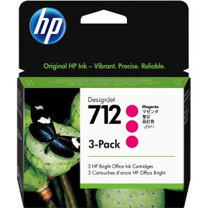 HP Tinte 712 3ED78A 3er Pack Magenta 29ml
