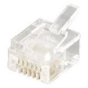 Equip Modularstecker Western 6P6C RJ12 100 Stück 121131