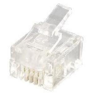 Equip Modularstecker Western 6P4C RJ12 100 Stück 121121