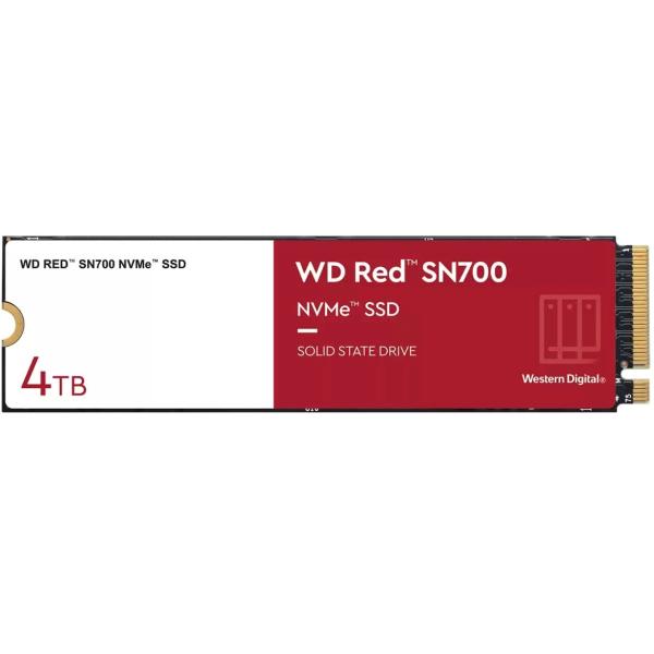 M.2 4TB WD Red SN700 NVMe PCIe 3.0 x 4 WDS400T1R0C