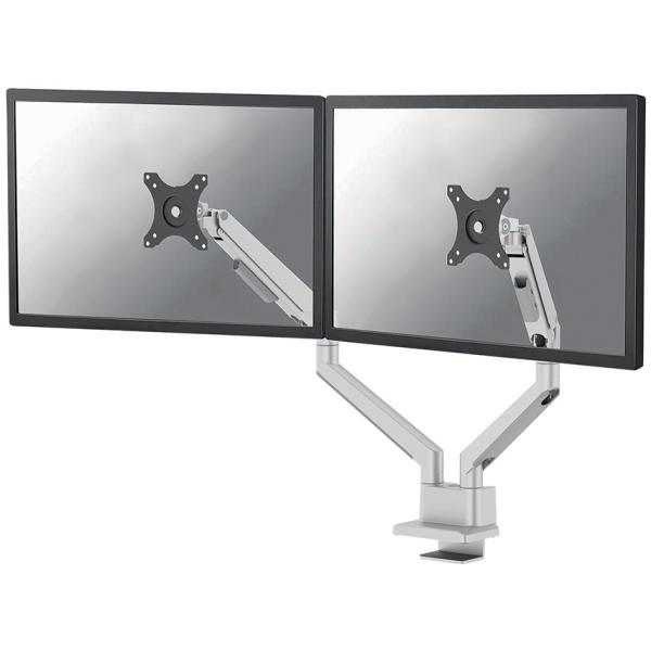 Neomounts Monitor-halterung Ds70-250sl2 Silber Für 2 Monitore, Tischklemme, Tischbohrung (8717371443061)