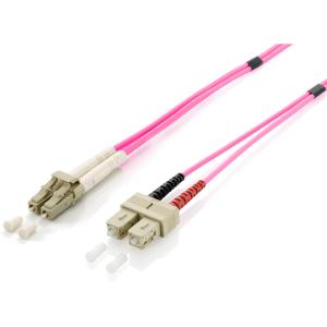 Equip LWL Patchkabel LC->SC 5.00m Multimode Duplex OM4 vi Polybeutel 255535