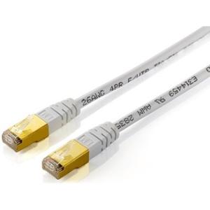 Equip Patchkabel Cat5e F/UTP 2xRJ45 10.00m weiß Polybeutel 235416