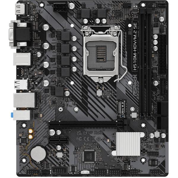 1200 ASROCK H510M-HDV/M.2 SE mATX D4 90-MXBM00-A0UAYZ