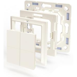 Shelly Plug & Play "BLU Wall" Switch 4 Adapter Gira & Merten Weiß Shelly_B_A_WS_4_GM