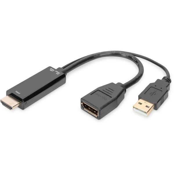 Digitus Ak-330101-002-s Displayport 1.2/hdmi Adapter (4016032481102)