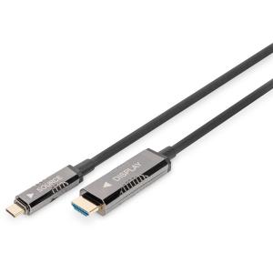 DIGITUS 4K USB Typ - C auf HDMI AOC Adapterkabel. 20.0m AK-330150-200-S