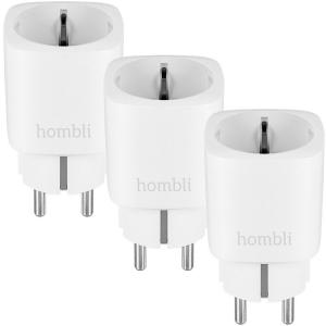 Hombli smarte Steckdose EU, weiß, 2+1 Promo Pack HBPP-0201