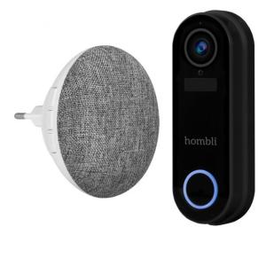 Hombli smarte Türklingel 2 (schwarz) + Gong HBDP-0100
