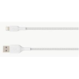Belkin ltn Lade/Sync Kabel ummantelt mfi 15cm weiß CAA002bt0MWH