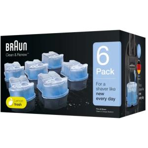 Braun Rasierer Zubehör Clean&Renew Reinigungskartusche - 6er-Pack 226356