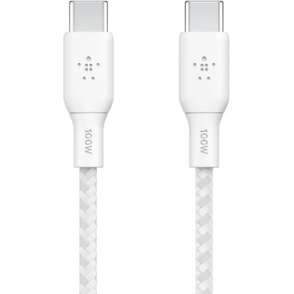 Belkin BOOST CHARGE USB-C/USB-C Kabel, bis 100 W, 3m, weiß CAB014bt3MWH
