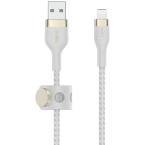 Belkin PRO Flex ltn/USB-A Kabel, Apple zert., 2m, weiß CAA010BT2MWH