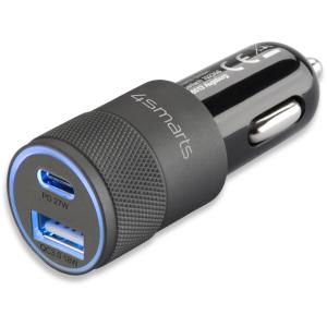 4smarts Kfz-Ladegert Rapid+ mit Quick Charge und PD 27W schw. 464448