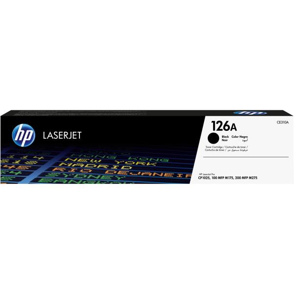 Toner 126A für Color LaserJet CP1025, schwarz hp CE310A (0884962161128)