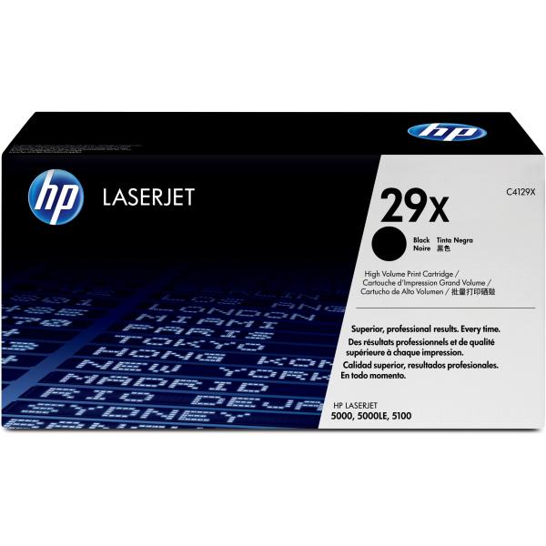 Toner für LaserJet 5000/ 5000N, schwarz, HC hp C4129X (0088698191811)