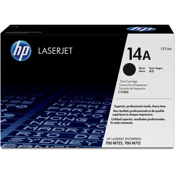 Toner 14A für LaserJet Enterprise 700, schwarz hp CF214A (0886111043361)