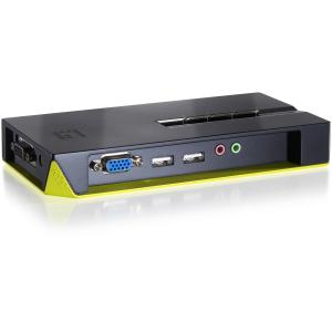 KVM Switch 4-Fach | VGA + 2xUSB + Audio LevelOne KVM-0421
