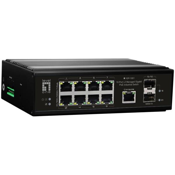 Switch 8x GE IGP-1061 2xGSFP 240W 8xPoE+