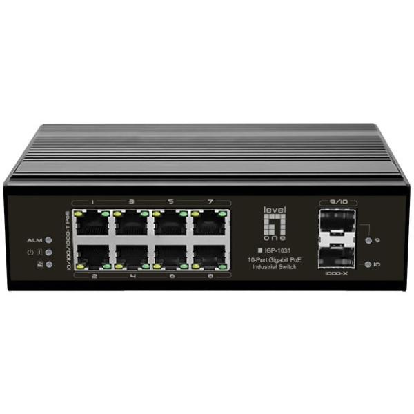 Switch 8x GE IGP-1031 2xGSFP 240W 8xPoE+