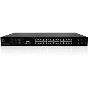 Switch 28xPort GEP-2861 4xGSFP 19" 390W 24xPoE+
