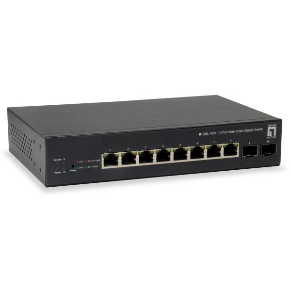 Switch 8x GE GEP-1051 2xGSFP 70W 8xPoE