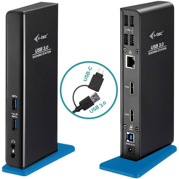 D I-TEC USB 3.0 Dual HDMI Docking Station U3DUALHDMIDOCK