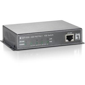 Switch 5x GE GEP-0520 61.6W 4xPoE+