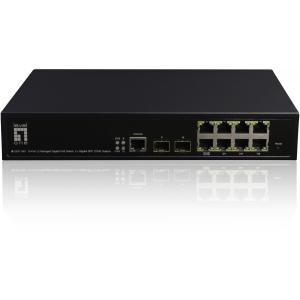 Switch 8x GE GEP-1061 2xGSFP 19" 180W 8xPoE+