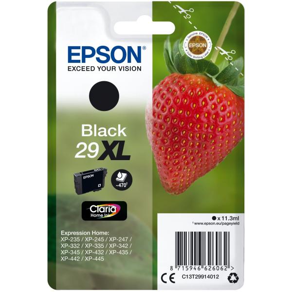 Original Epson Tintenpatrone schwarz High-Capacity (,29XLT2991,T29914012) C13T29914012 (8715946626062)