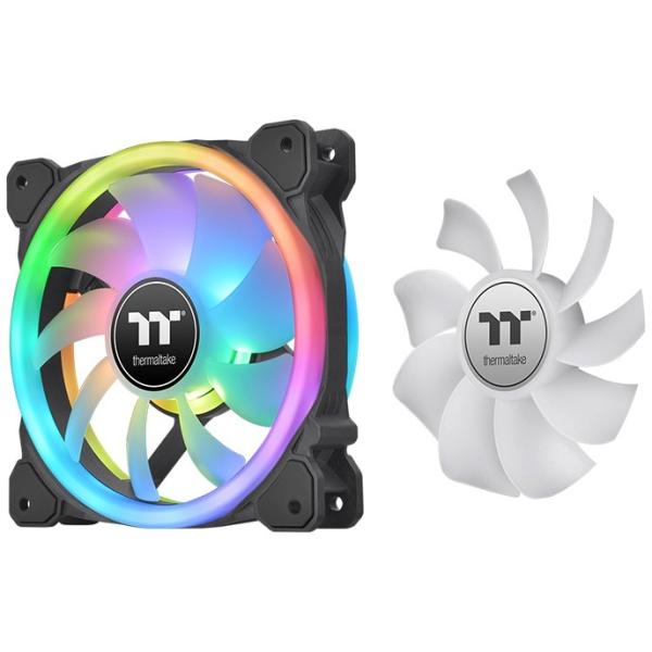 140mm Thermaltake SWAFAN 14 RGB Radi. Fan Black TT Premium Edition 3 Pack CL-F138-PL14SW-A