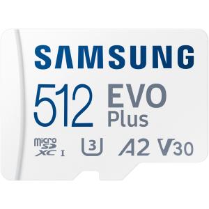 CARD 512GB Samsung EVO PLUS microSDXC UHS-I U3 inkl. SD Adapter MB-MC512SA/EU