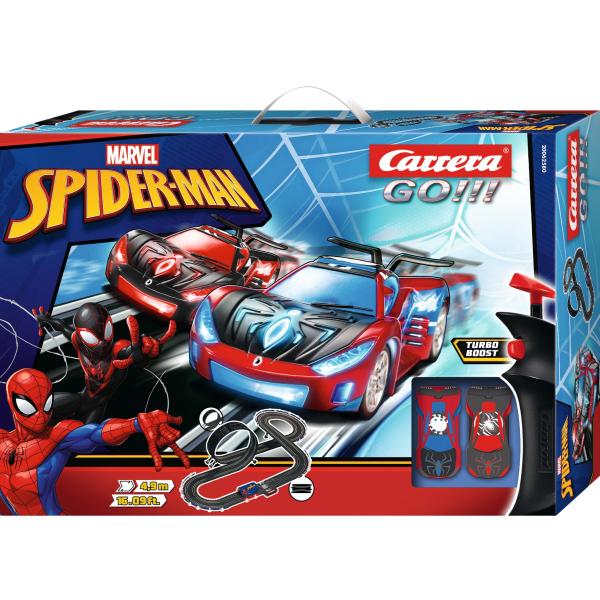 Carrera GO!!! Rennbahn MARVEL Spider-Man Spider Racing 1:43