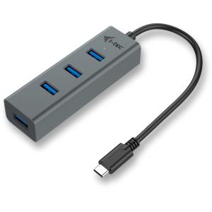 D I-TEC USB-C METAL 4-PORT HUB C31HUBMETAL403