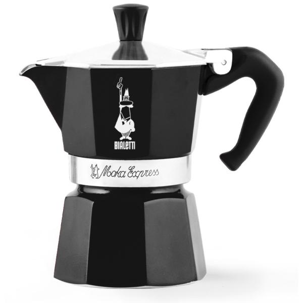 Bialetti Moka Express 3 Espressokocher Schwarz, 3 Tassen 0004952 (8006363018401)