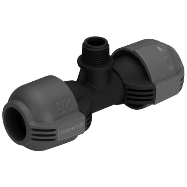 Gardena Verlegerohrverbinder T-stück 25 Mm X 1/2 Zoll Aussengewinde 02786-20 (4078500278607)