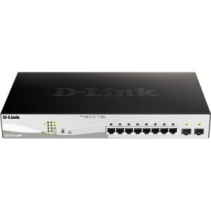 8P+2P D-Link DGS-1210-10MP/E M RM 2xSFP PoE (130W)
