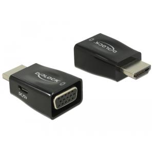 DELOCK Adapter HDMI-A Stecker > VGA Buchse 65902