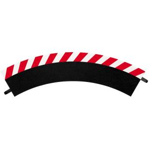 Carrera - 132 / 124 Accessories - Außenrandstreifen für Kurve 1/60° (3), Endstücke (2) 20020561