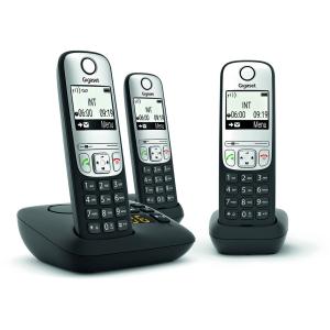Gigaset A690a Trio Schnurloses Telefon-set Mit Anrufbeantworter Schwarz L36852-H2830-B111 (4250366855707)