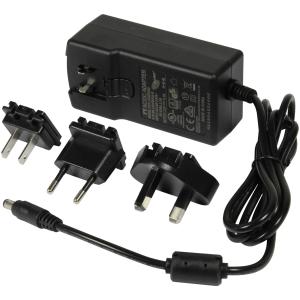 Z ALLNET Ersatznetzteil 12V/5A EU Type schwarz mit Adapter EU,US,UK ALL-PSU12V5A-EUUSUK
