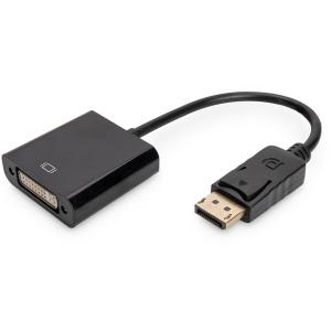 DIGITUS DisplayPort Adapter DPort -> DVI(24+5) St/Bu 0.15m AK-340409-001-S
