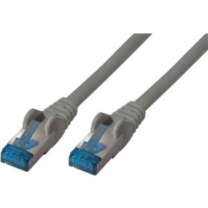 Patchkabel CAT6a RJ45 S/FTP PiMF 0,5m Grau 75711-0.5