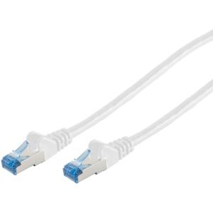 Patchkabel CAT6a RJ45 S/FTP PiMF 0,5m Weiß 75711-0.5W