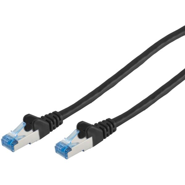 Patchkabel CAT6a RJ45 S/FTP PiMF 5m Schwarz 75715-S