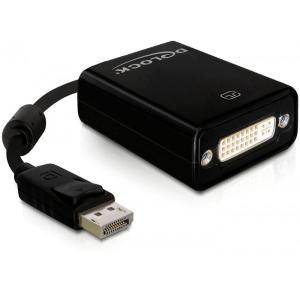 DELOCK Adapter DP-St > DVI24+5-Bu 22.5cm black 61847